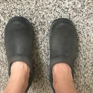 Dansko Nubuck Clogs w/ Vibram Sole